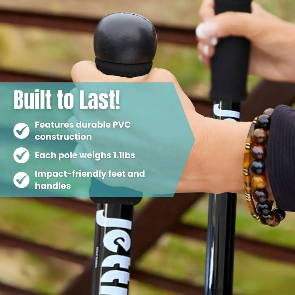 Weighted Walking Sticks For Seniors And Adults Ergonomic Hiking Poles