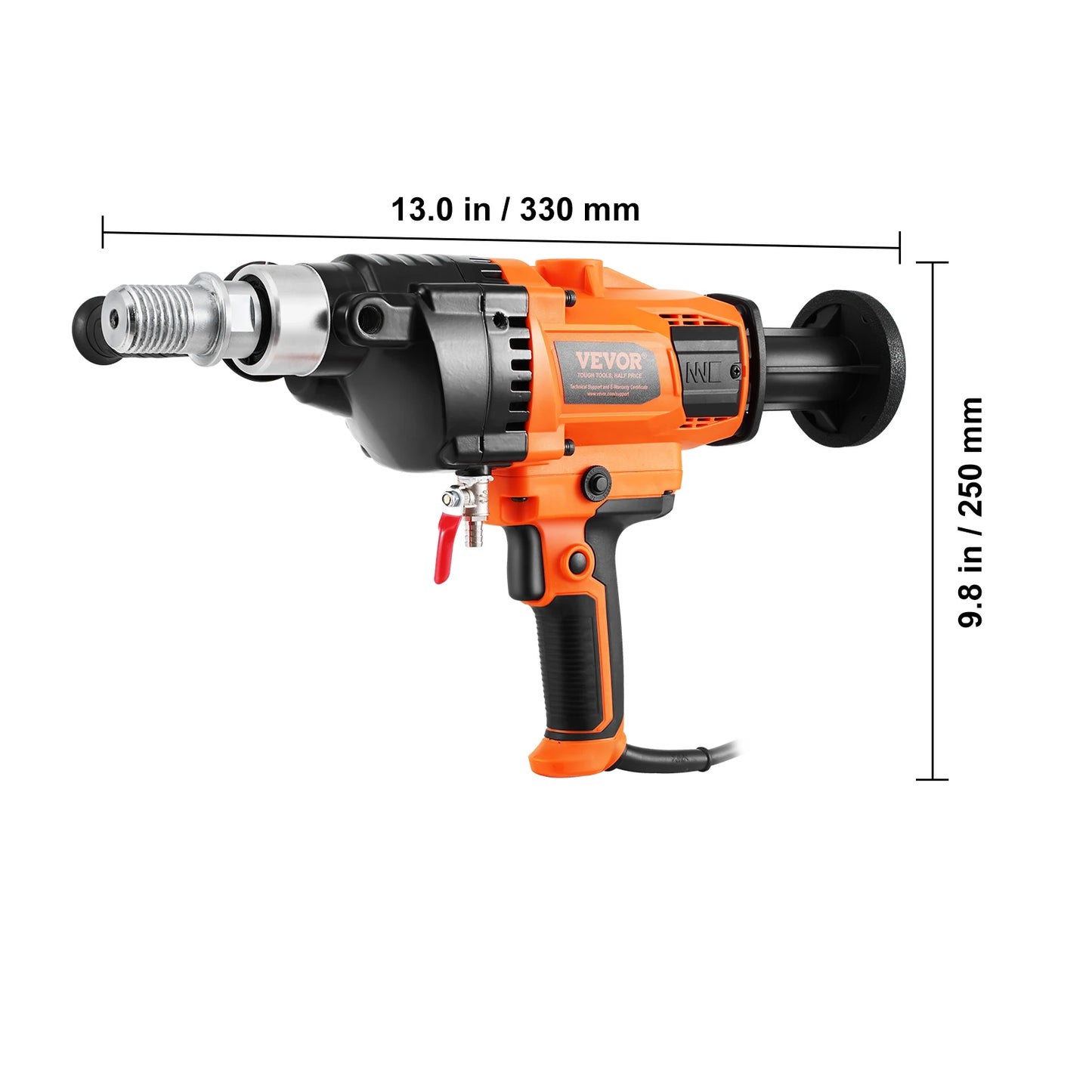 SucceBuy 2000W/2600W Handheld Core Drill Machine Drilling Diameter Wet&Dry Diamond Core Drill Rig Rugged Concrete Core Drill