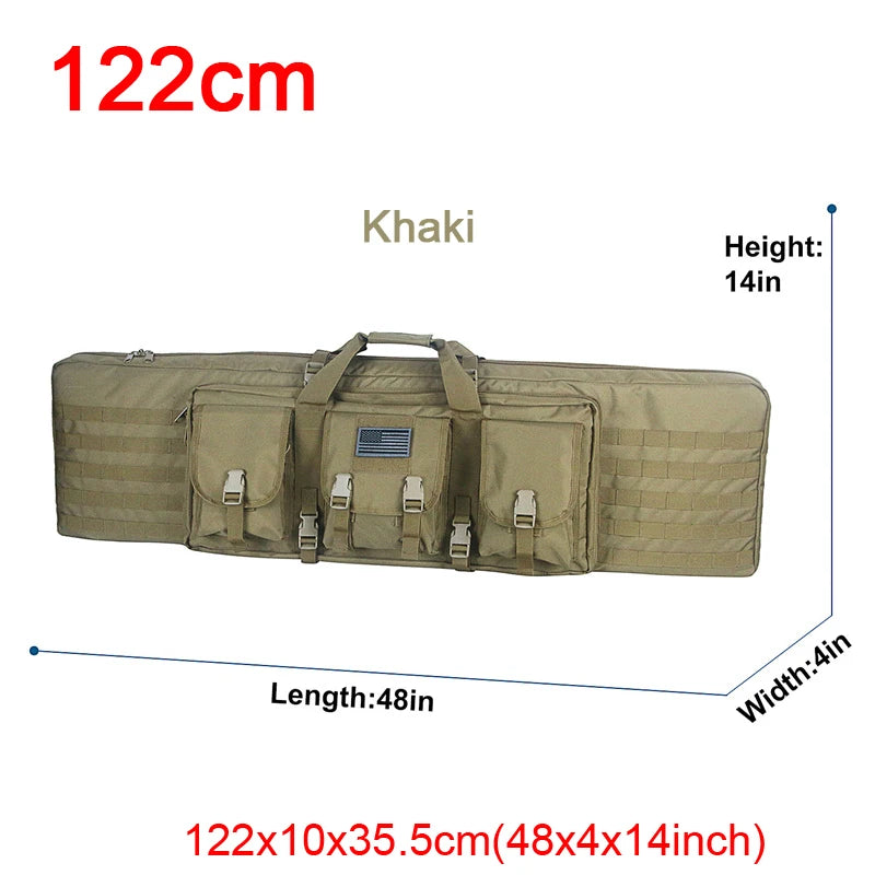 LQARMY Tactical Double Rifle Case Backpack With Molle Compartments