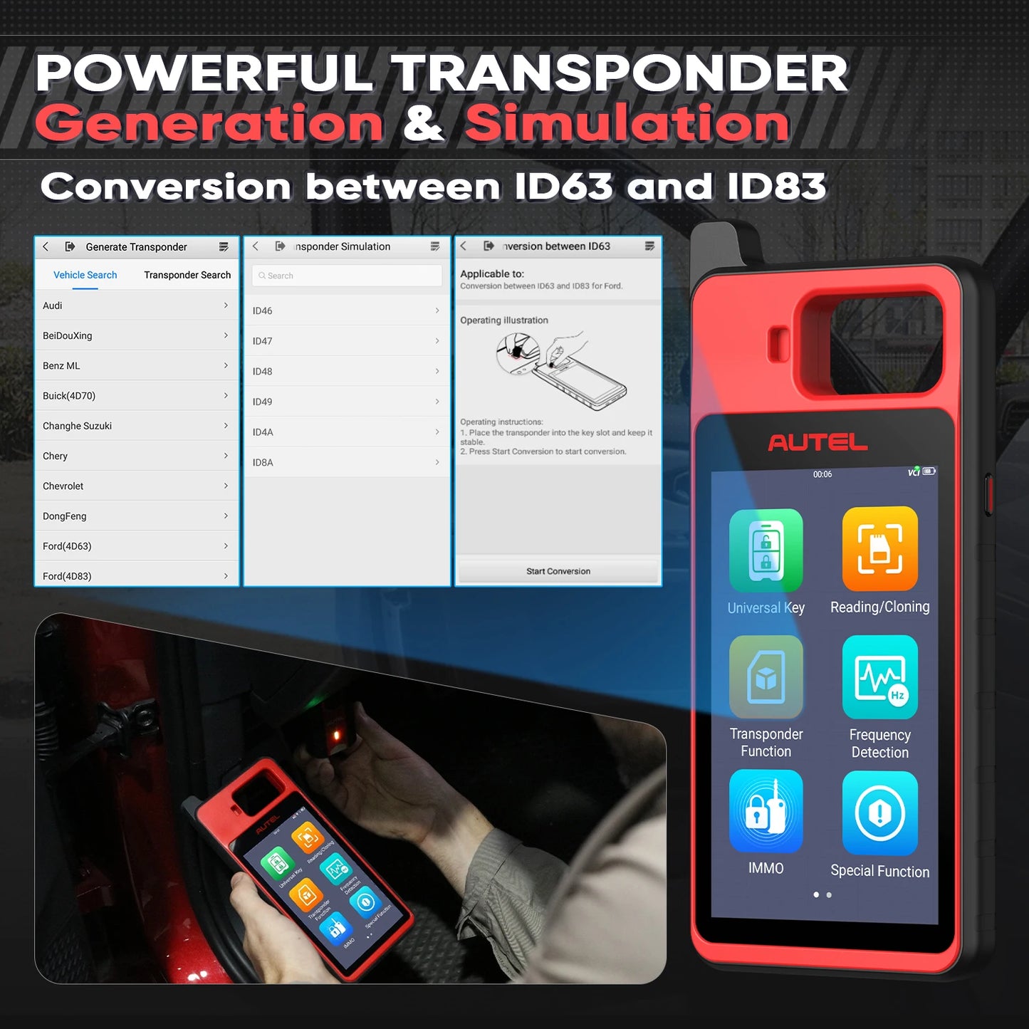 Autel MaxiIM XM100 Auto Key Programmer Tool With Lifetime Free Updates