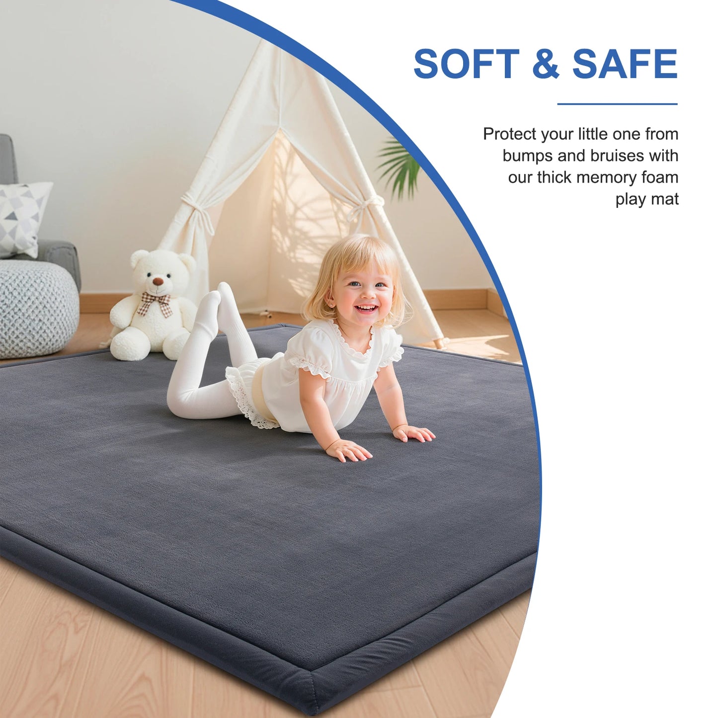 Modern Coral Velvet Carpet Soft Non-Slip Living Room Bedroom Carpet Large Area Children's Play Floor Mat For Home Decor