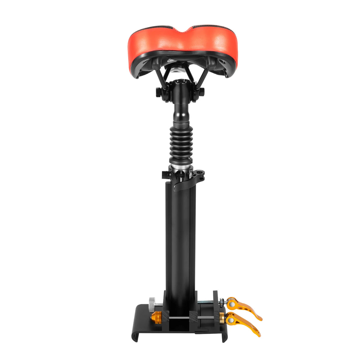 Adjustable Scooter Seat 45-65cm Electric Scooter Folding Saddle Seats Ergonomic PU Cushion Absorbing Seat with Screwdriver