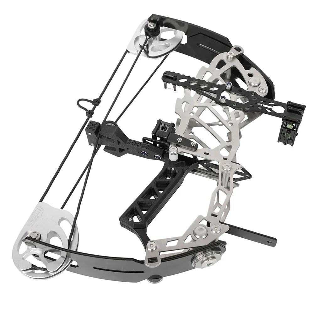 Adjustable Compound Archery Bow Featuring Carbon Grip And Steel Build