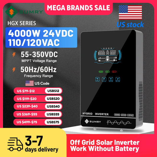 Sumry Hybrid Solar Inverter With MPPT Charger Pure Sine Wave
