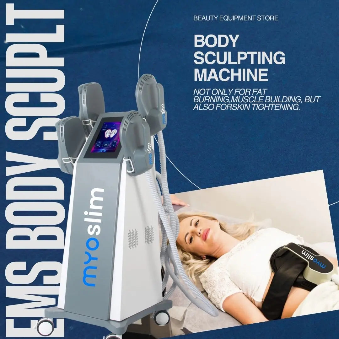 MYOslim Body Sculpting Machine 6500W 200hz High-Energy Muscle Stimulator for Body Sculpting And Slimming Equipment