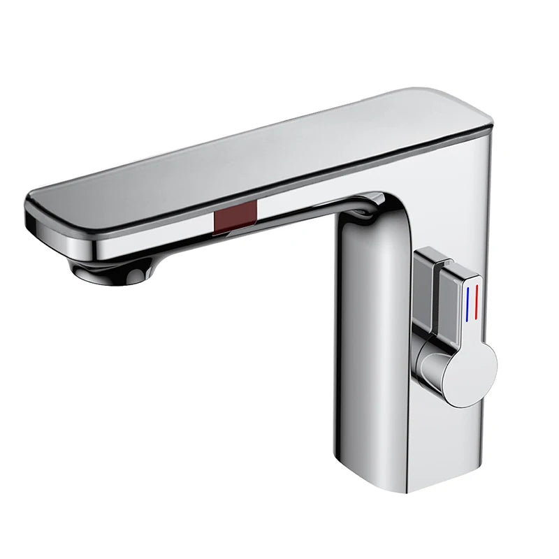 Suguword Touchless Bathroom Faucet Deck Mount Sensor Basin Tap