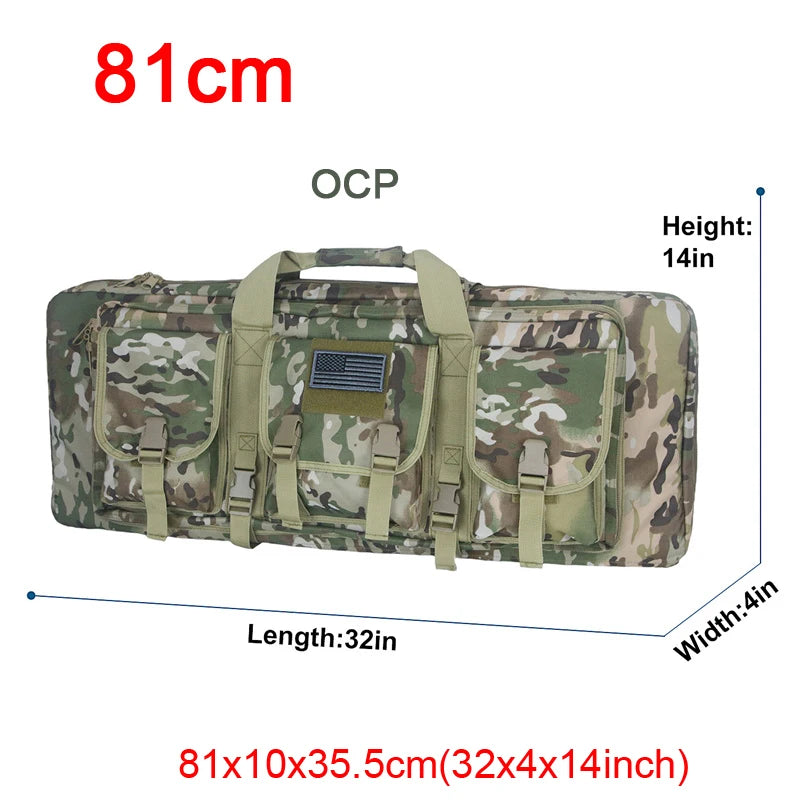 LQARMY Tactical Double Rifle Case Backpack With Molle Compartments