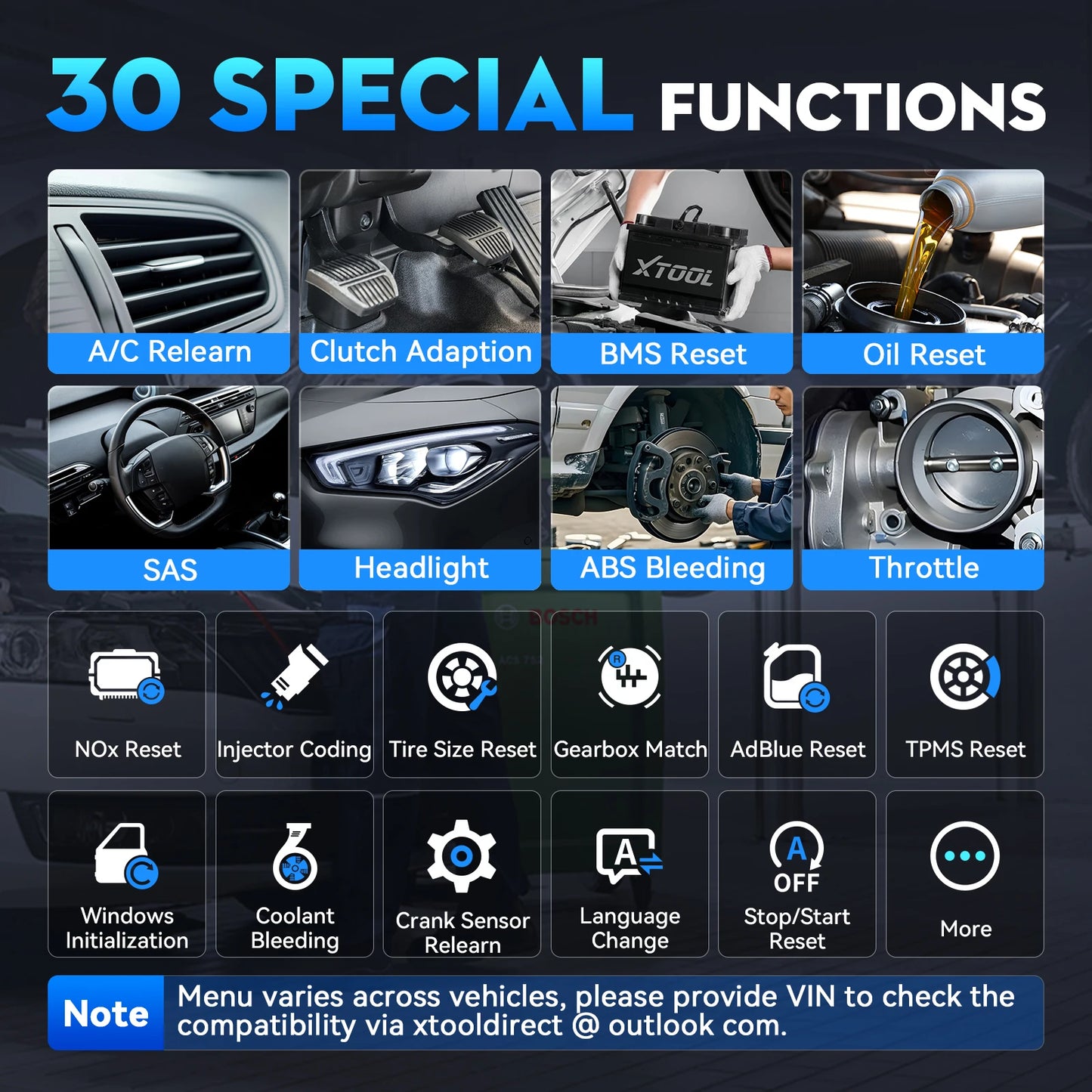 XTOOL D6S Diagnostic Tool All Systems Scanner 30 Services