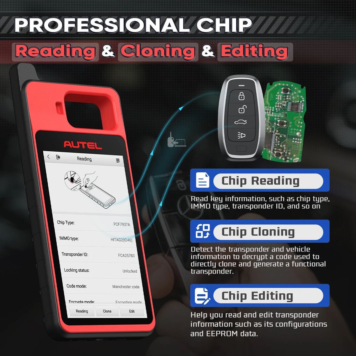 Autel MaxiIM XM100 Auto Key Programmer Tool With Lifetime Free Updates