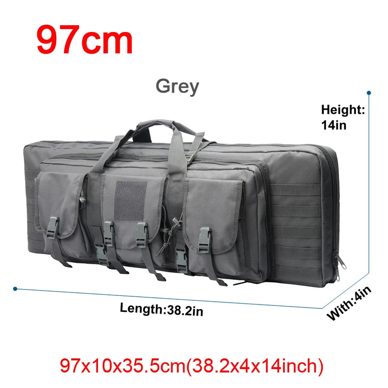LQARMY Tactical Double Rifle Case Backpack With Molle Compartments