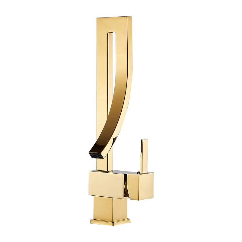 Wanmivezlo Brass Deck Mounted Waterfall Mixer Tap