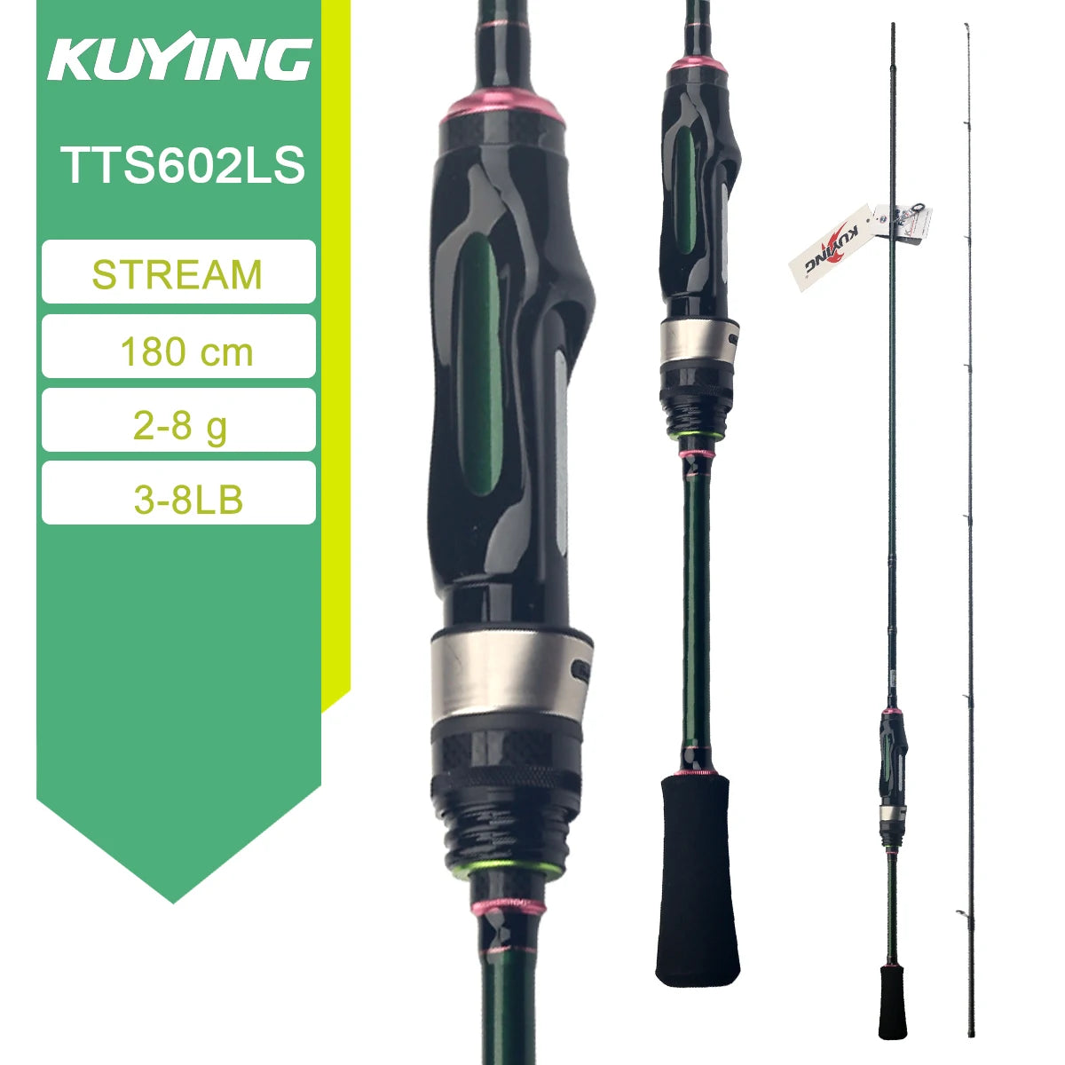 Kuying Teton Carbon Fast Action Casting Lure Rod Fuji Guides