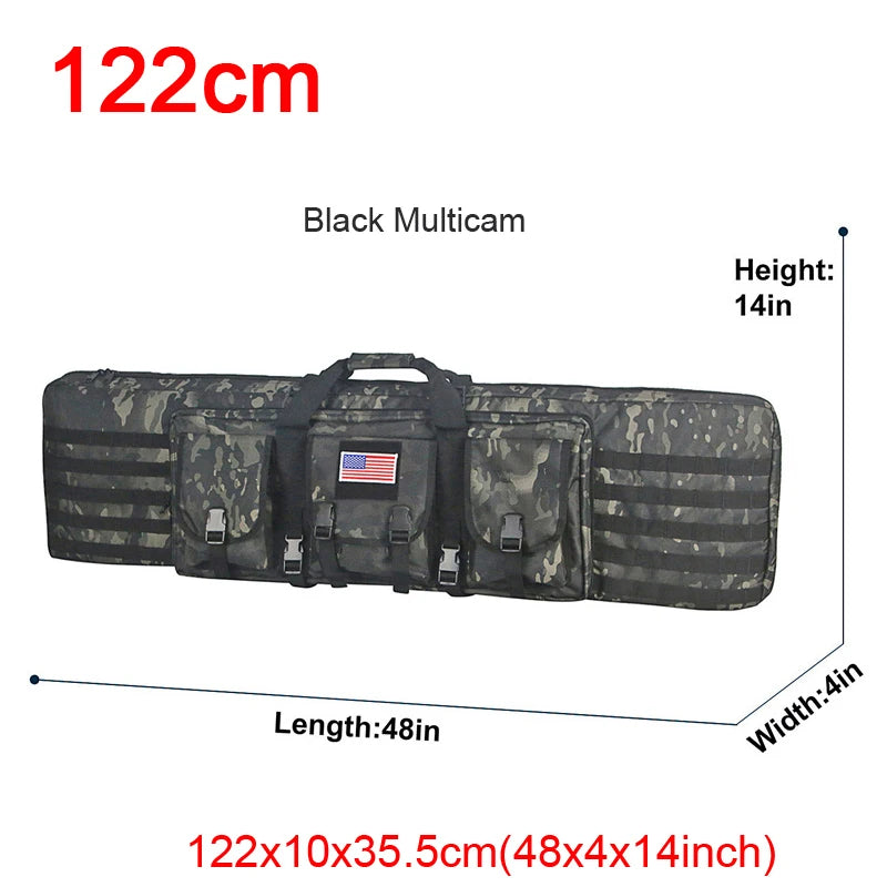 LQARMY Tactical Double Rifle Case Backpack With Molle Compartments