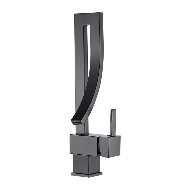 Wanmivezlo Brass Deck Mounted Waterfall Mixer Tap