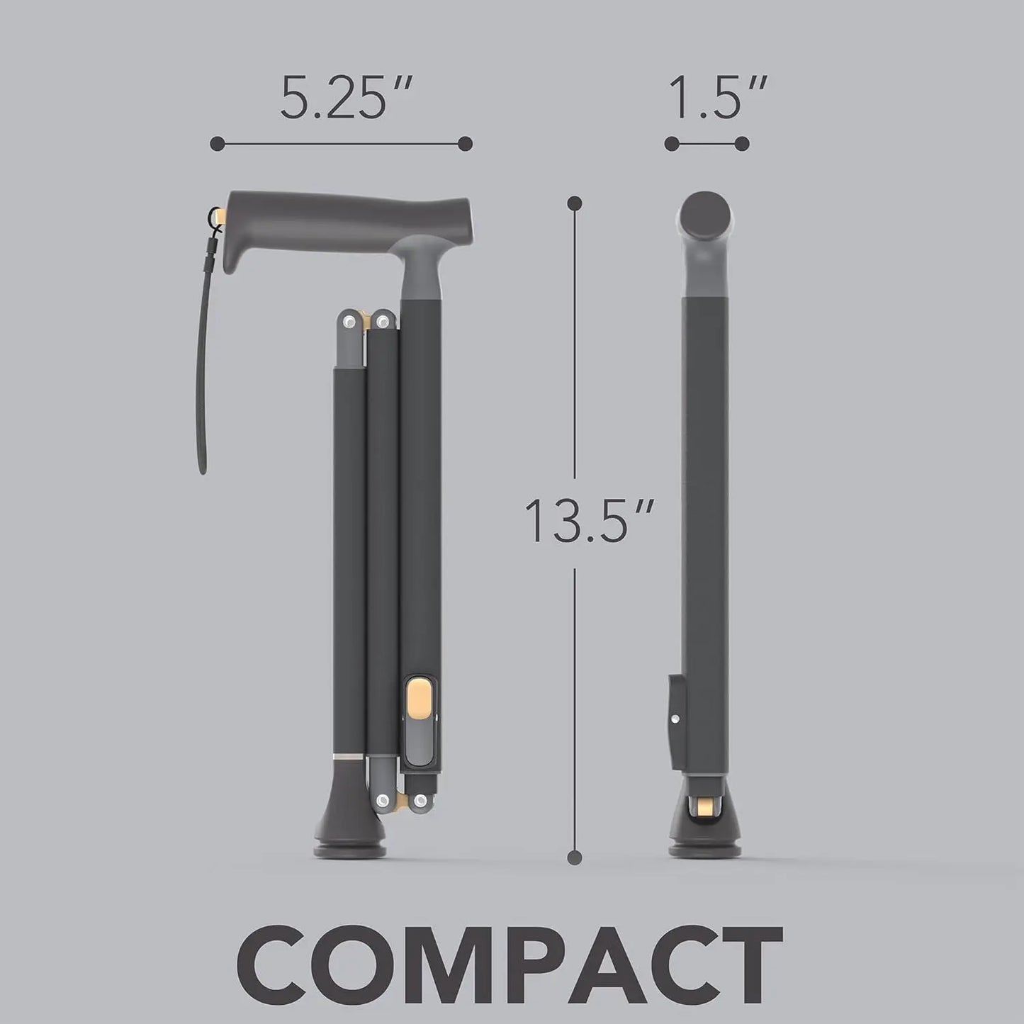 Michael Graves Quick Fold Walking Cane For Men And Women